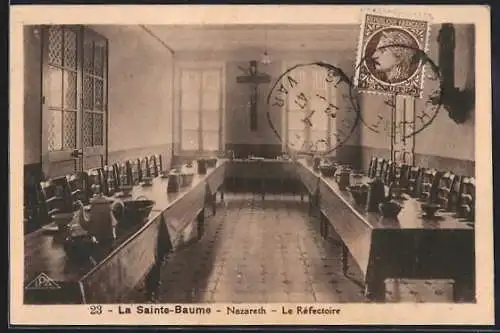 AK La Sainte-Baume, Le Réfectoire de Nazareth