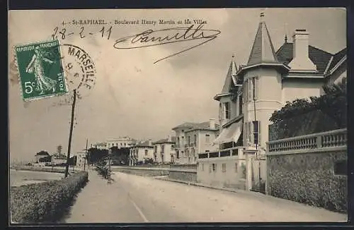AK Saint-Raphaël, Boulevard Henry Martin et les Villas