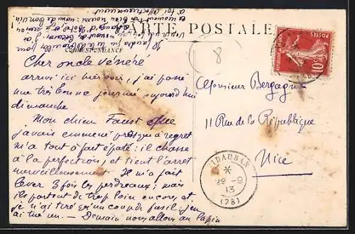 AK Vidauban, Le Boulevard Carnot et l`École des Filles