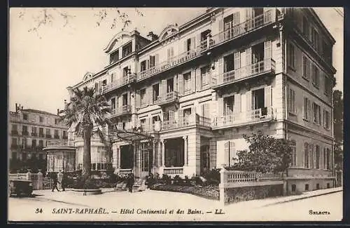 AK Saint-Raphaël, Hôtel Continental et des Bains