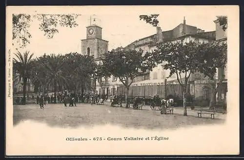 AK Ollioules, Cours Voltaire et l`Église