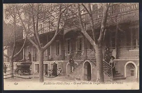 AK Nans-les-Pins, Grand Hôtel de Loges, Entrée de l`Hôtel