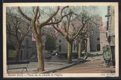 AK Bandol, Place de la Liberté et l`Église