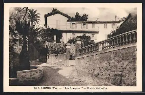 AK Bormes, Les Orangers, Montée Belle-Vue