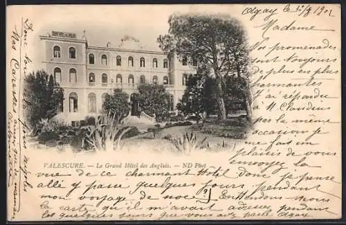 AK Valescure, Le Grand Hôtel des Anglais et son jardin élégant
