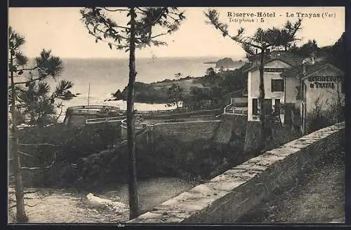 AK Le Trayas, Réserve-Hôtel avec vue sur la mer et la côte rocheuse