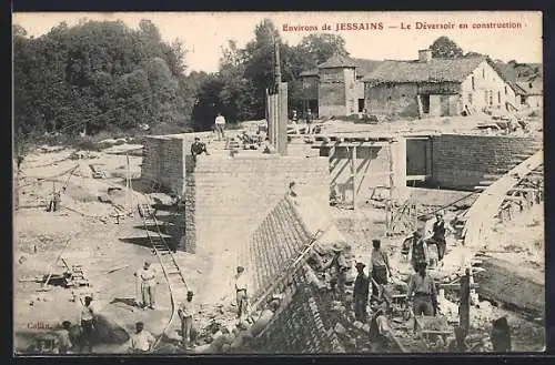 AK Jessains, Le Déversoir en construction