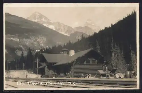 AK Glacier, Glacier Station, Bahnhof