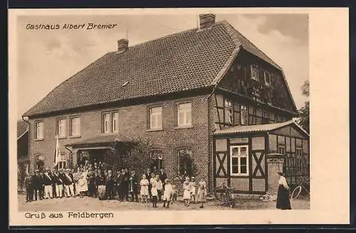 AK Feldbergen, Kinder vor dem Haus