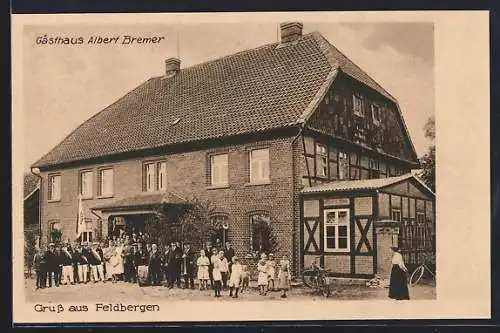 AK Feldbergen, Kinder vor dem Haus