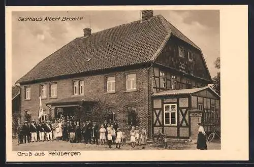 AK Feldbergen, Kinder vor dem Haus