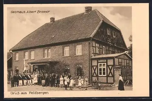 AK Feldbergen, Kinder vor dem Haus