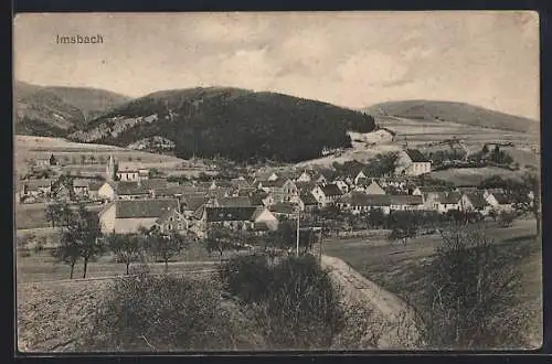 AK Imsbach /Rhl. Pfalz, Partie am Ortseingang