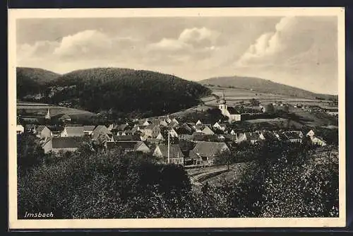 AK Imsbach /Rhl. Pfalz, Teilansicht mit Hügeln
