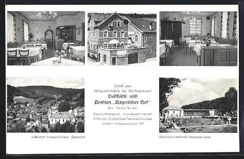 AK Heigenbrücken im Hochspessart, Gaststätte und Pension Bayerischer Hof, Inh. Georg Kunkel