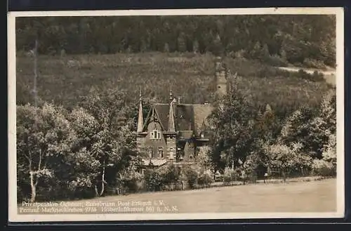 AK Eubabrunn /Erlbach, Blick auf Privatpension Gebauer