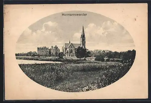 AK Potsdam, Blick auf Hermannswerder