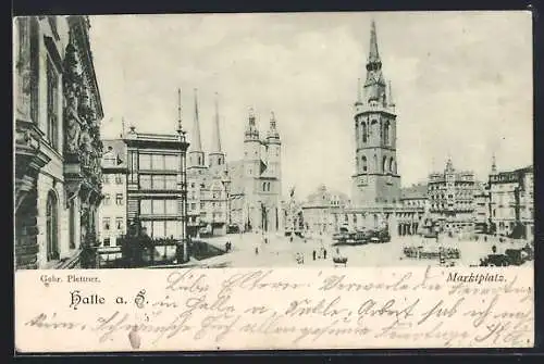 AK Halle a. S., Marktplatz