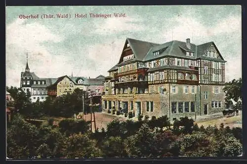 AK Oberhof /Thür. Wald, Blick auf das Hotel Thüringer Wald