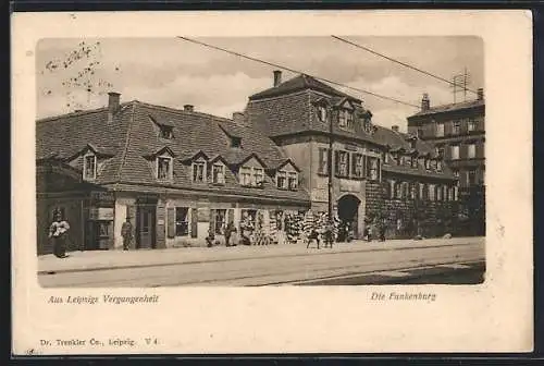AK Leipzig, Gaststätte Funkenburg, Inh. Franz Damm