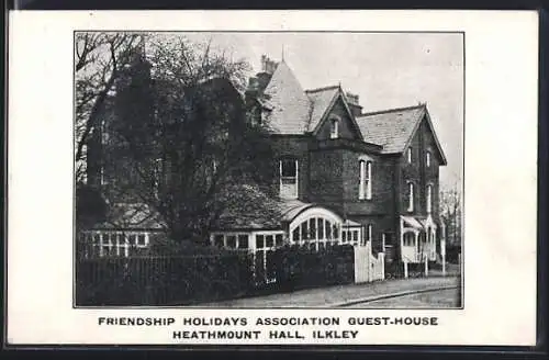 AK Ilkley, Friendship Holidays Association Guest-House Heathmount Hall