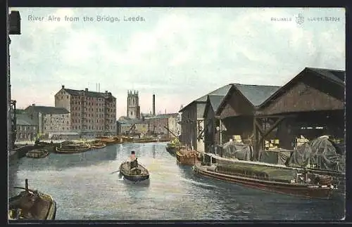 AK Leeds, River Aire from the Bridge