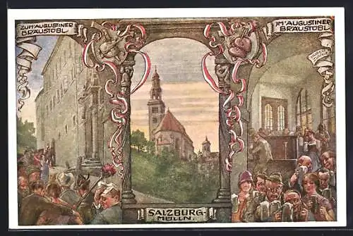 AK Salzburg-Mülln, Augustiner Bräustübl