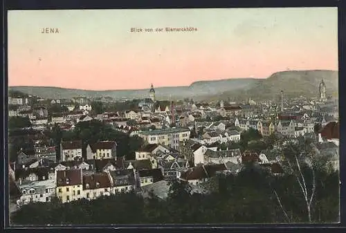 AK Jena, Totalansicht von der Bismarckhöhe