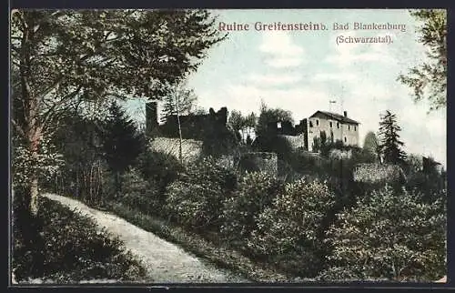 AK Bad Blankenburg, Ruine Greifenstein