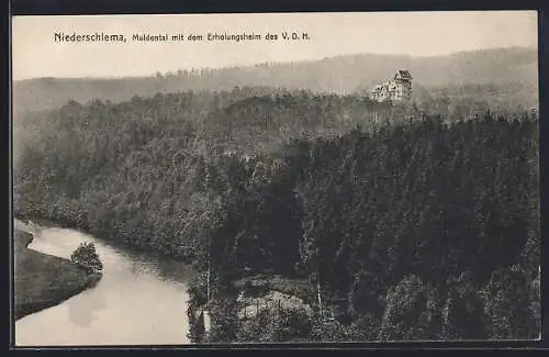 AK Niederschlema, Genesungsheim des V.D.H. mit Muldental