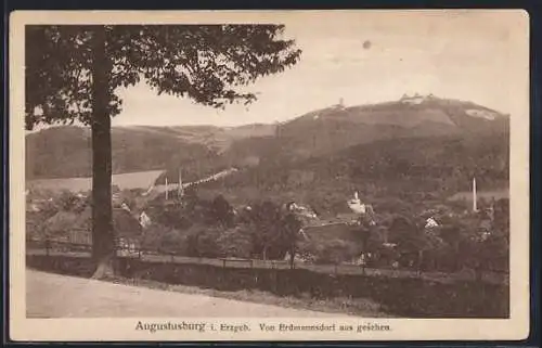 AK Augustusburg i. Erzgeb., Von Erdmannsdorf aus gesehen