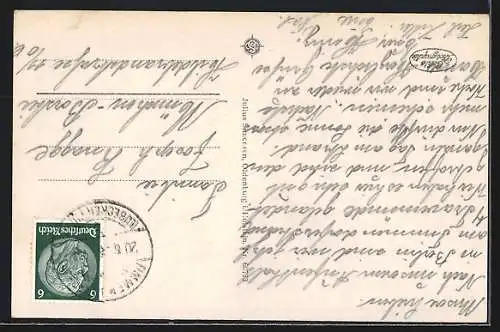 AK Timmendorferstrand, Blick auf den Strand vom Steg aus mit Badegästen und Strandhalle