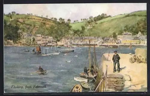 Künstler-AK Flushing, Flushing from Falmouth