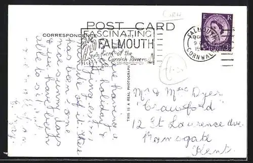 AK Land`s End, First and Last Letter Box in England and Longships Lighthouse