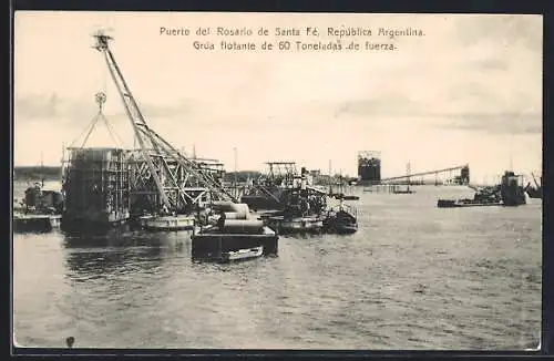 AK Rosario de Santa-Fé, Puerto, Grúa flotante