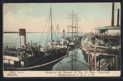 AK Rosario de Santa-Fé, Embarcaderos F. C. C. y. R.