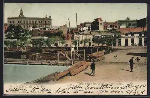 AK Rosario de Sta. Fé, Vista desde los Muelles Castellanos