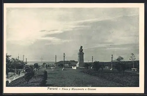 AK Paraná, Plaza y Monumento a Güemes