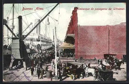 AK Buenos Aires, Embarque de pasageros de Ultramar, Kaianlagen