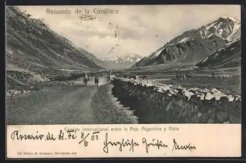 AK La Cordillera, Camino Internacional entre la Rep. Argentina y Chile