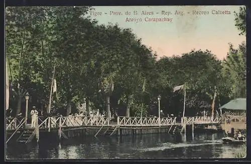AK Tigre /Buenos Aires, Recreo Calzetta, Arroyo Carapachay