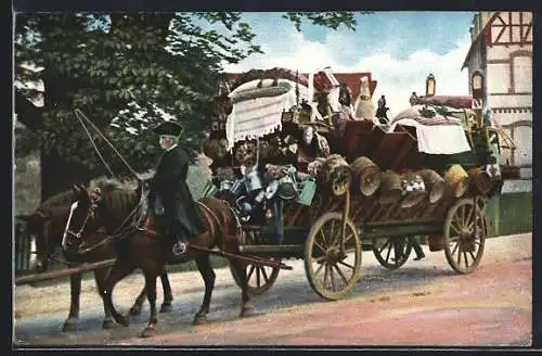 AK Hessische Trachten, Schwälmer Brautwagen