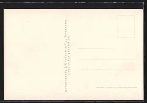 AK Odenwälder Volkstrachten, Mädchen in Trachtenkleidern