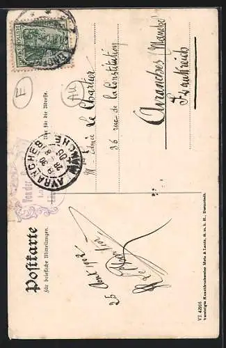 AK Frauen in Odenwälder Volkstrachten