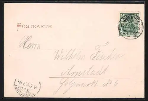 AK Oberhof /Thür., Ortspanorama mit Anlagen