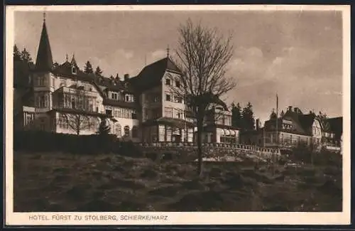 AK Schierke, Hotel Fürst zu Stolberg