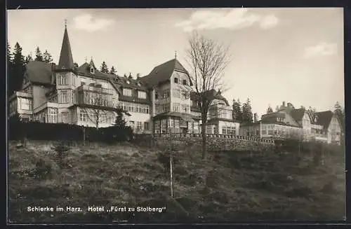 AK Schierke im Harz, Hotel Fürst zu Stolberg