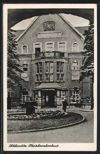 AK Schkeuditz, Kreiskrankenhaus mit Anlage
