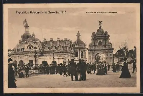 AK Bruxelles, Exposition Universelle 1910, Entree de Kermesse