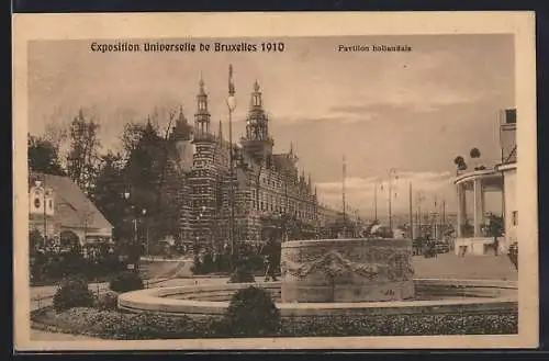 AK Bruxelles, Exposition Universelle 1910, Pavillon hollandais
